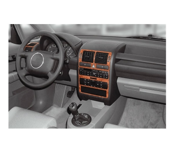 3D Cockpit Dekor für Audi A2 (8Z) 02/2000 8 Teile