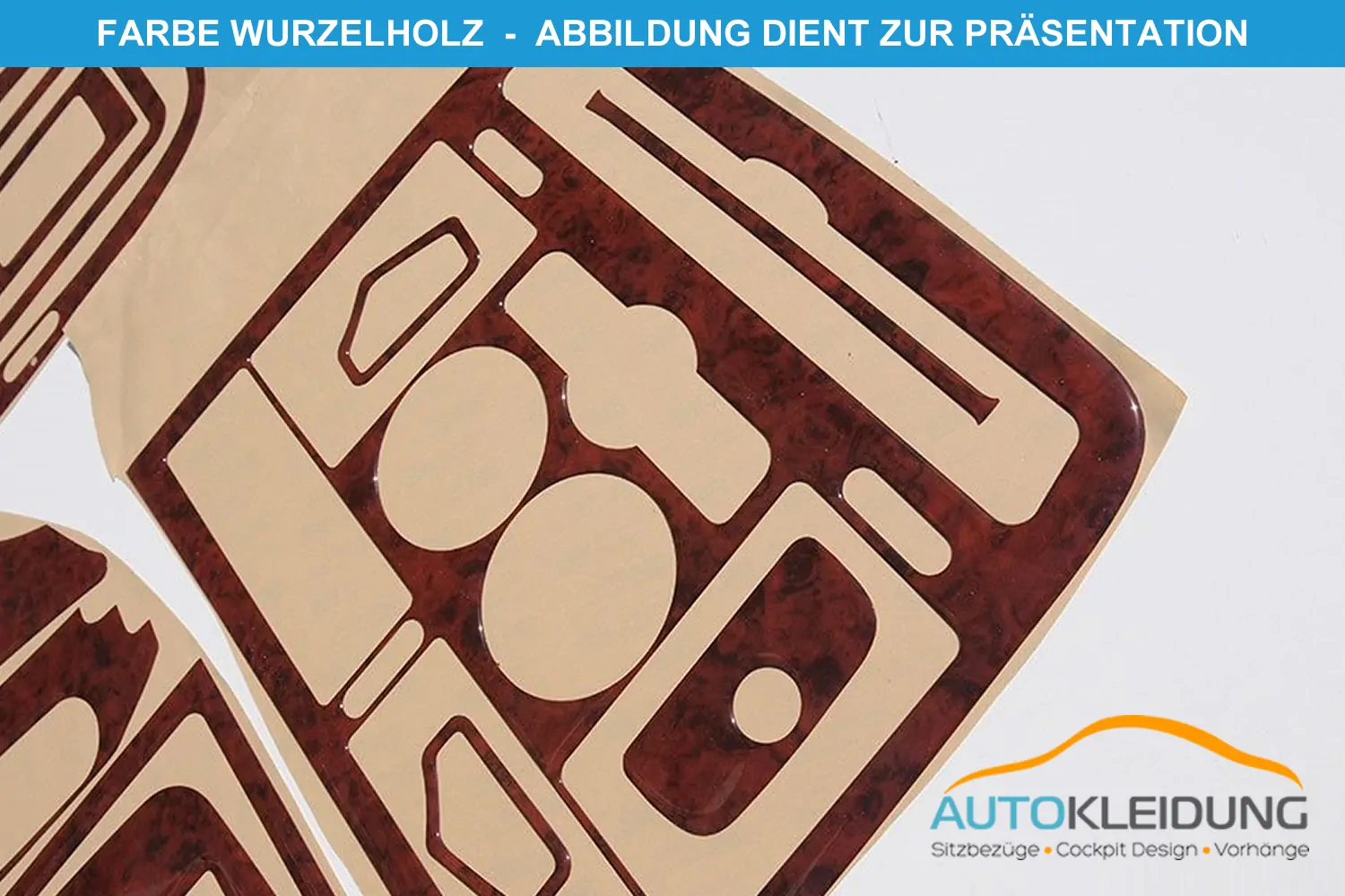 3D Cockpit Dekor für Alfa Romeo 145/146  09/1994 - 03/1997 15 Teile (Farbe: WURZELHOLZ)