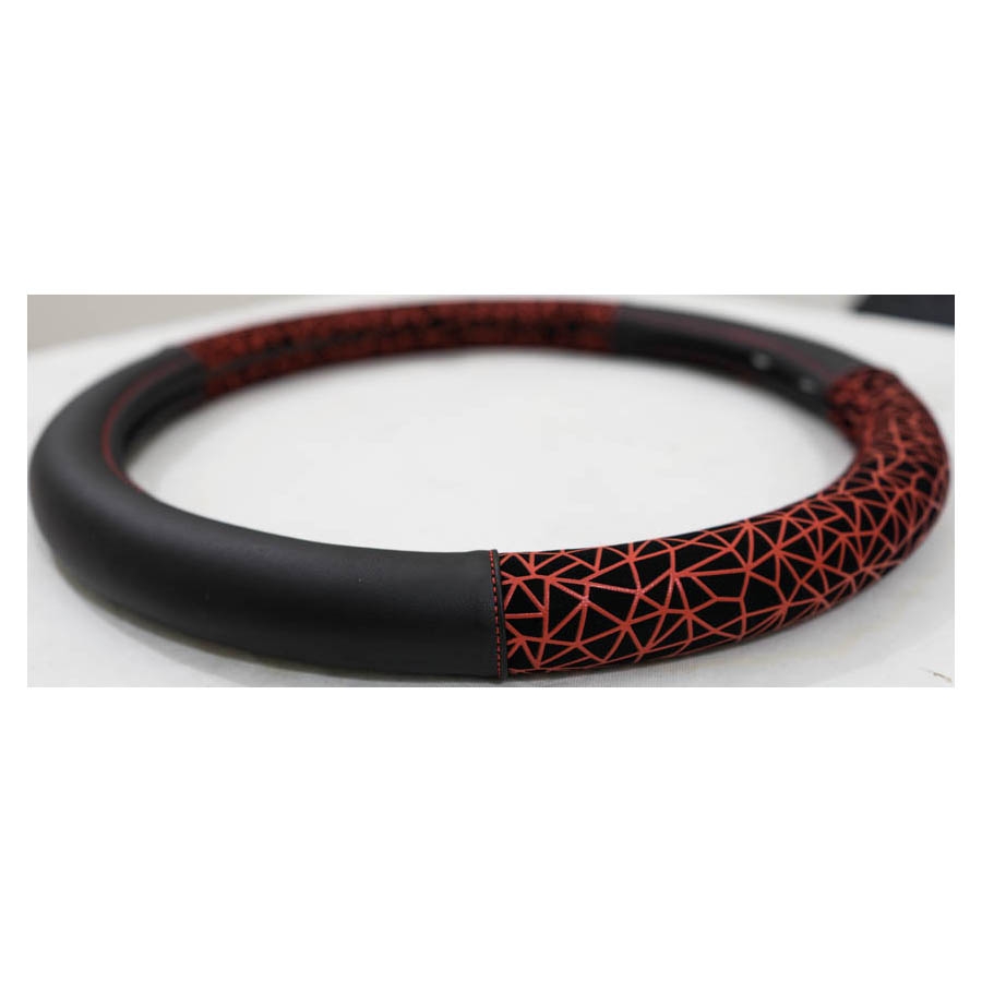 Lenkradschoner, Durchmesser 38 cm, TPE-Ring, Design 1104, rot