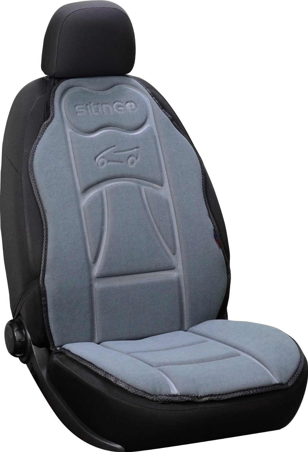 SITZAUFLAGE FÜR VORDERSITZE - FARBE GRAU