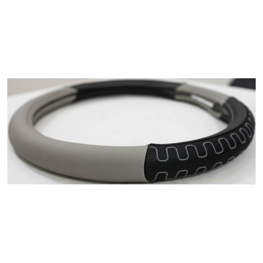Lenkradschoner, Durchmesser 38 cm, TPE-Ring, Design 1106, grau