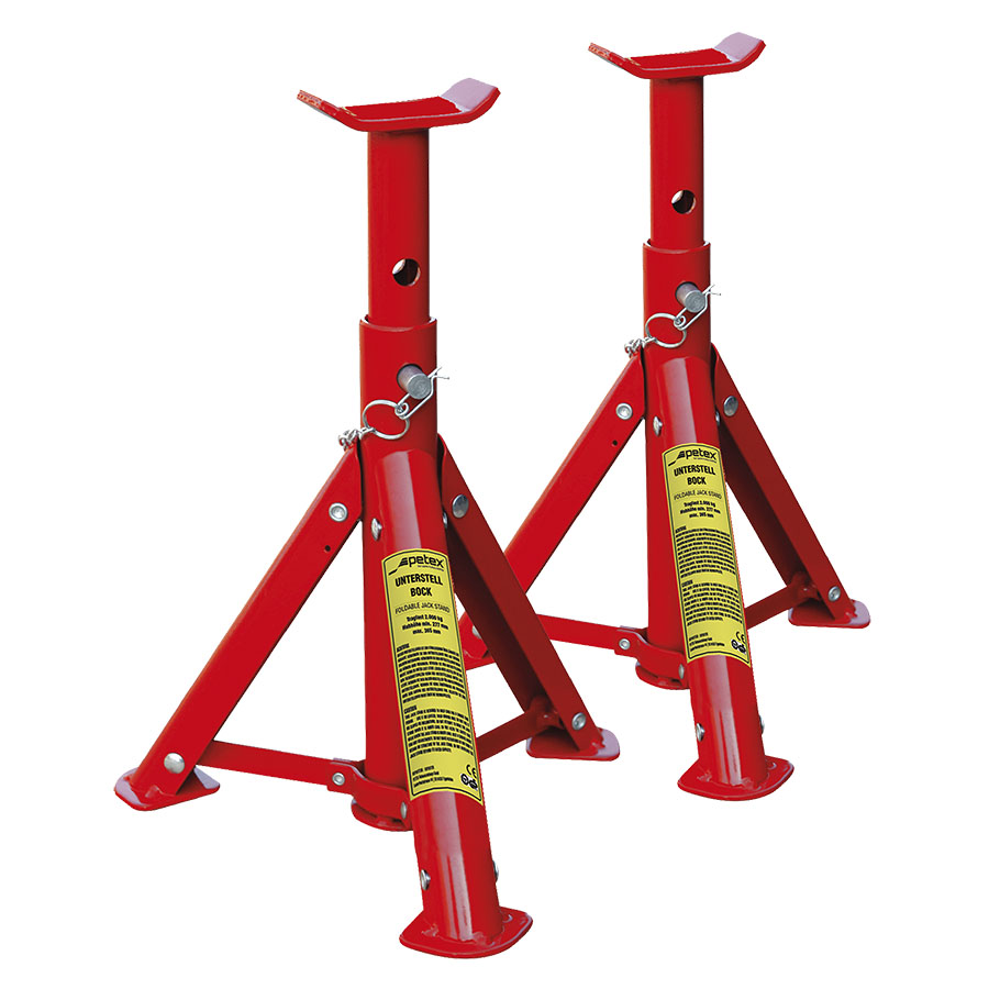 Unterstellbock, höhenverstellbar und faltbar, 2er Set , 2 t