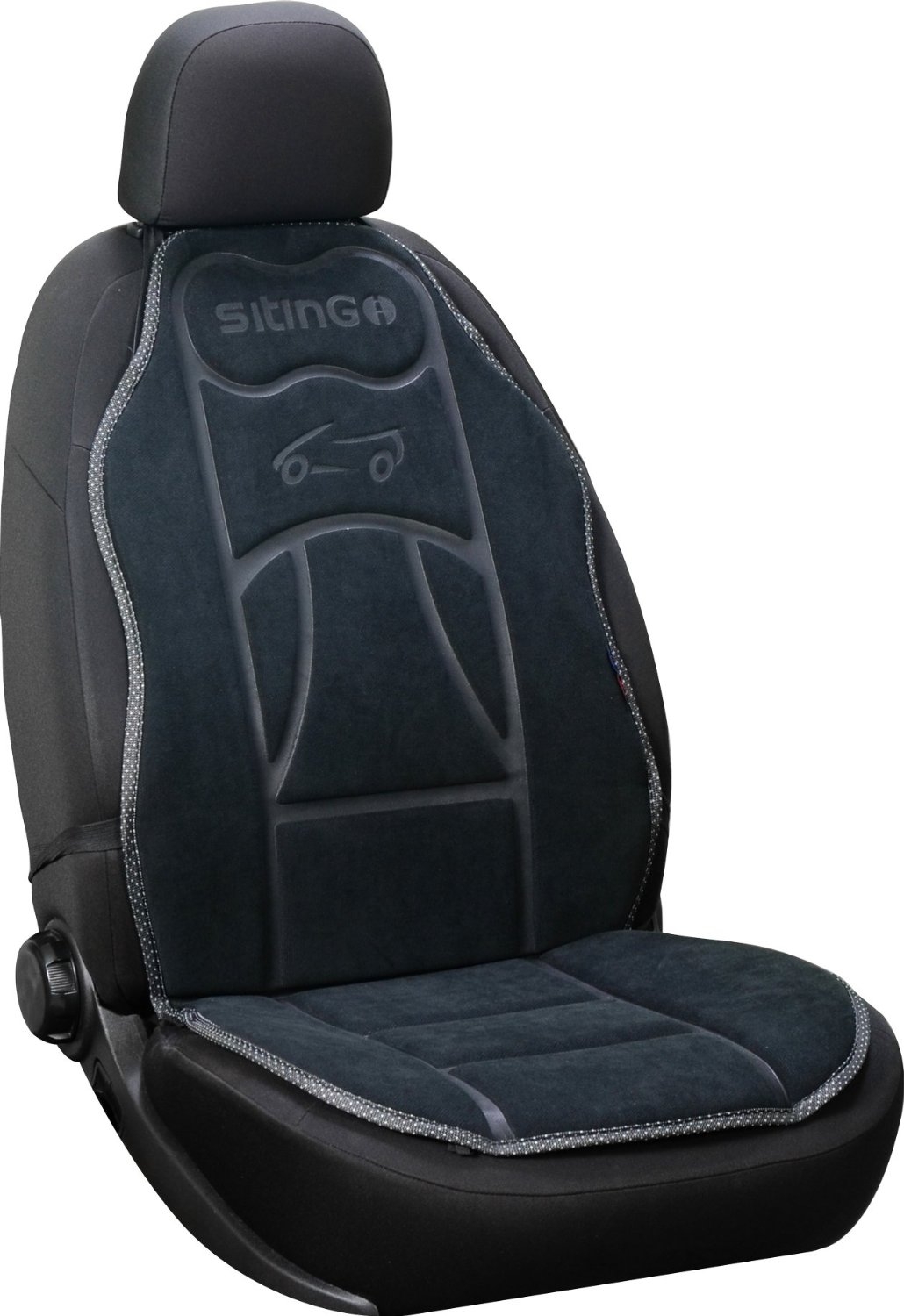 SITZAUFLAGE FÜR VORDERSITZE - FARBE SCHWARZ