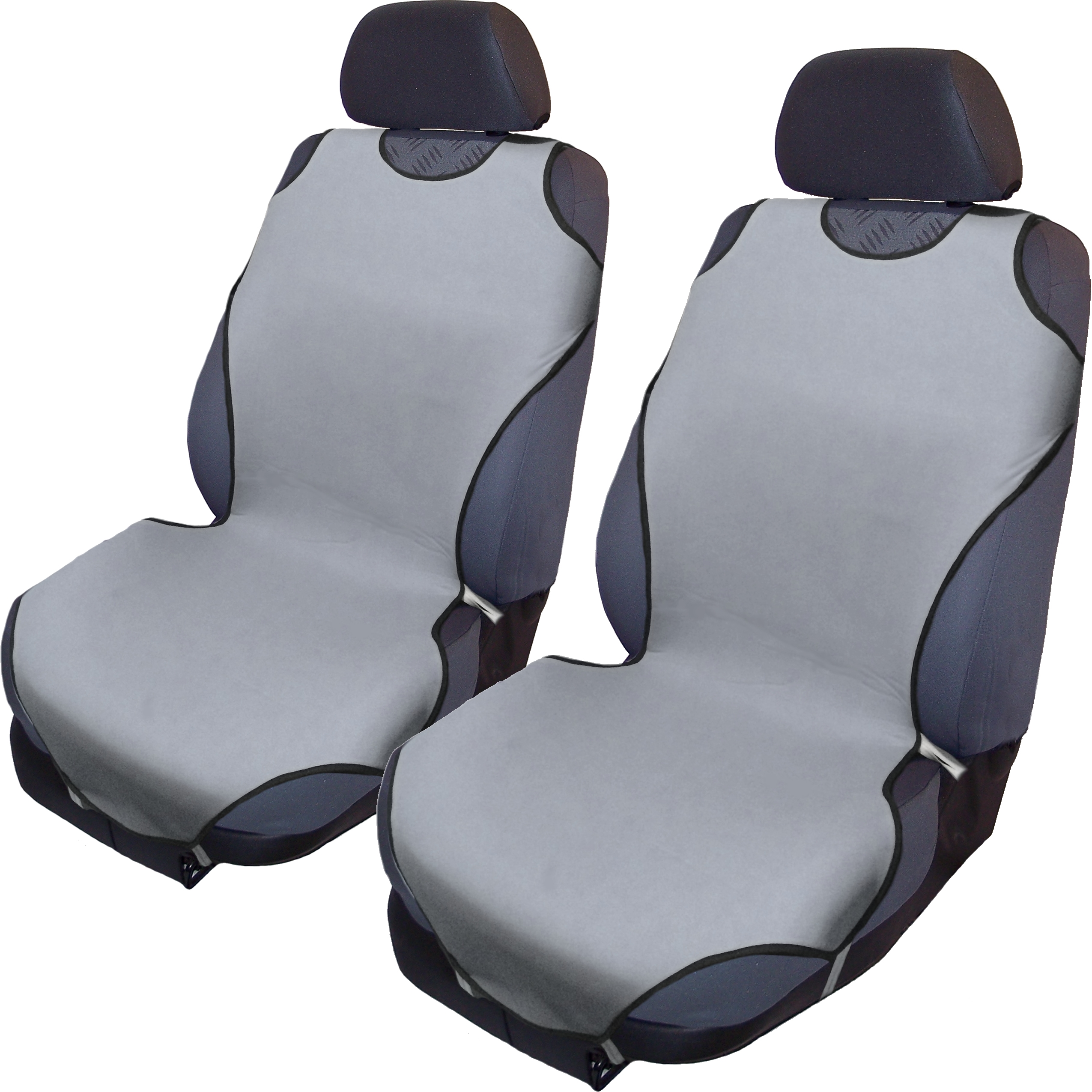 AUTO T-SHIRT FÜR 2 VORDERSITZE - FARBE GRAU