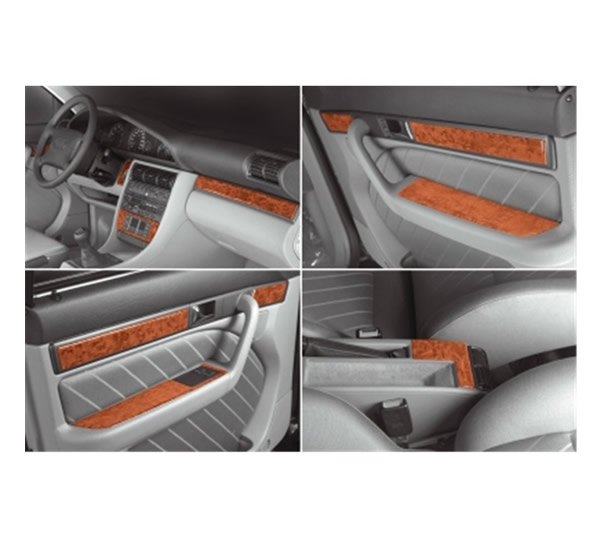 3D Cockpit Dekor für Audi 100 A6 03/1990- 03/1997 22 Teile